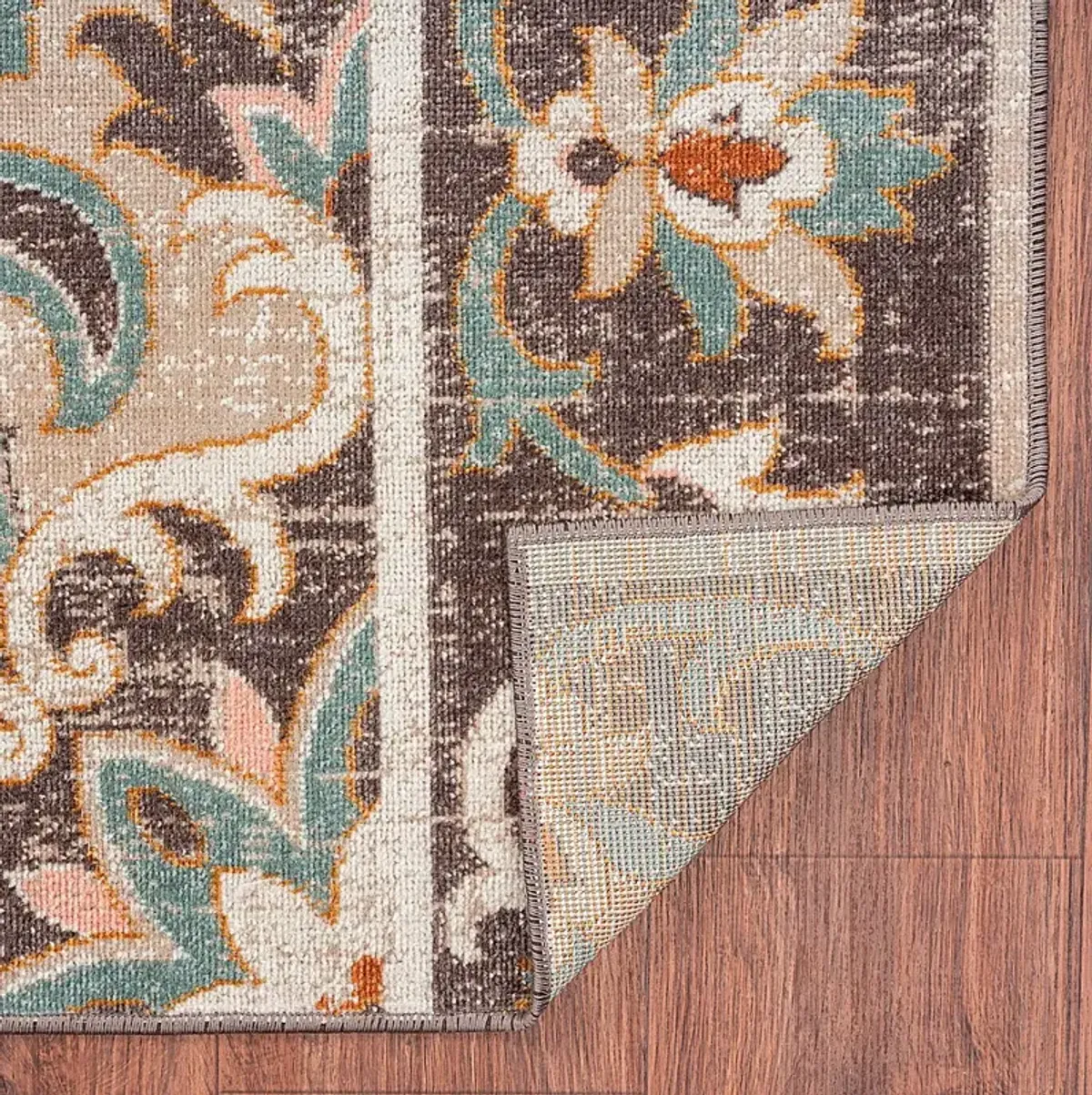 Okotois Brown/Multi 5'3 x 7'10 Indoor/Outdoor Rug