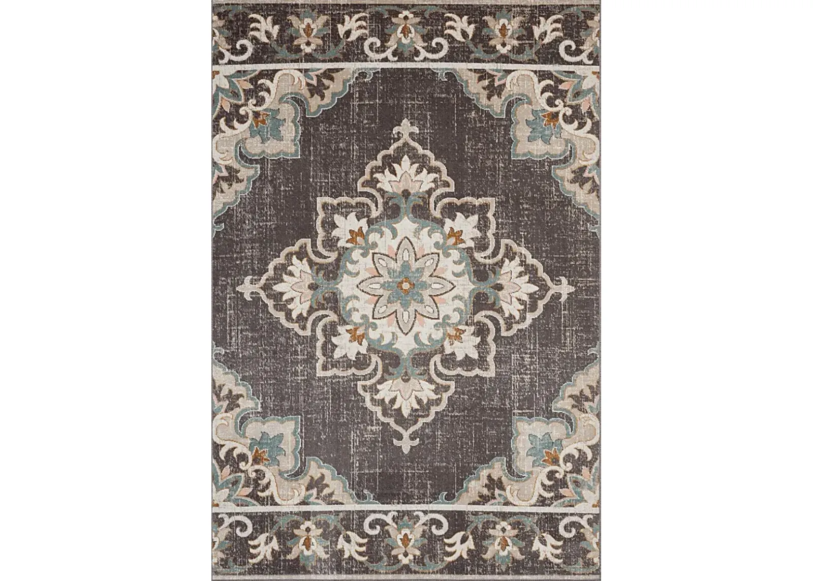 Okotois Brown/Multi 5'3 x 7'10 Indoor/Outdoor Rug