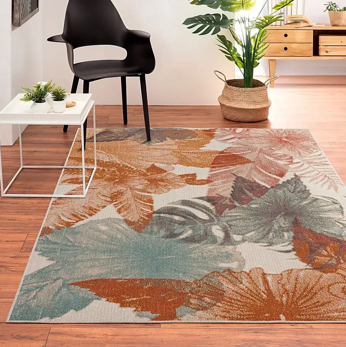 Rimdes Cream/Multi 5'3 x 7'10 Indoor/Outdoor Rug