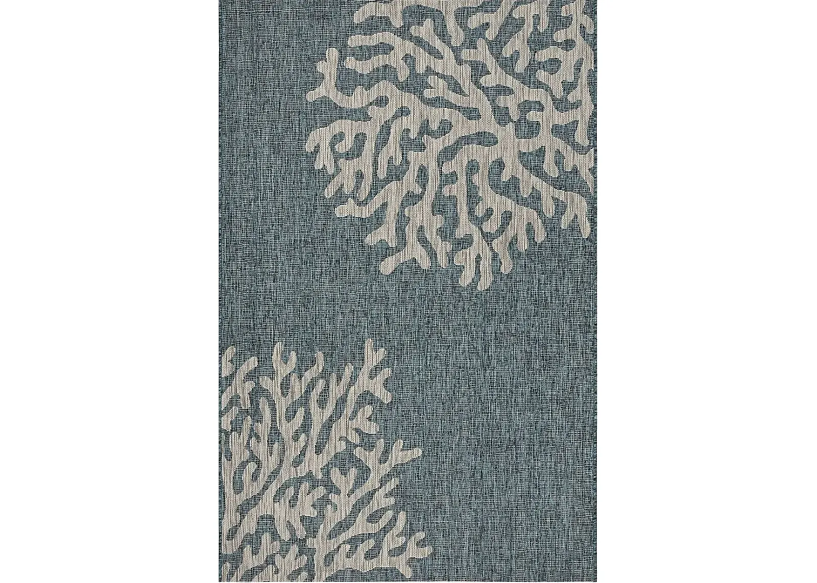 Humnia Blue/Gray 5' x 7' Indoor/Outdoor Rug