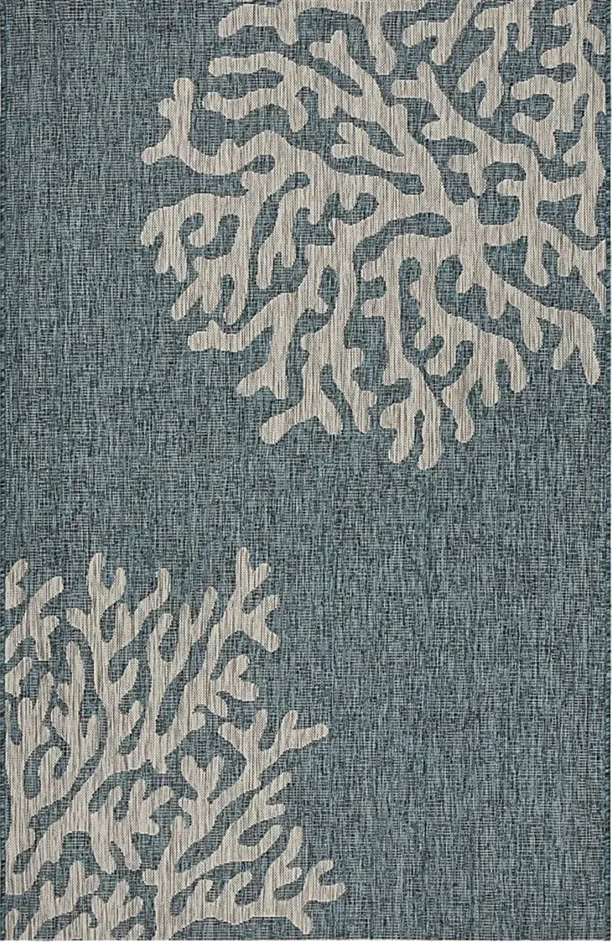 Humnia Blue/Gray 5' x 7' Indoor/Outdoor Rug