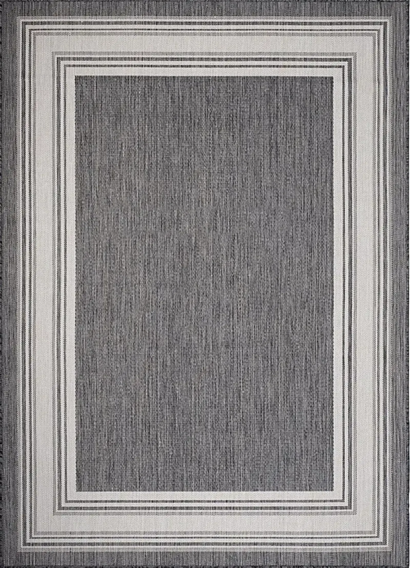 Carledosa Black/Multi 5'3 x 7' Indoor/Outdoor Rug