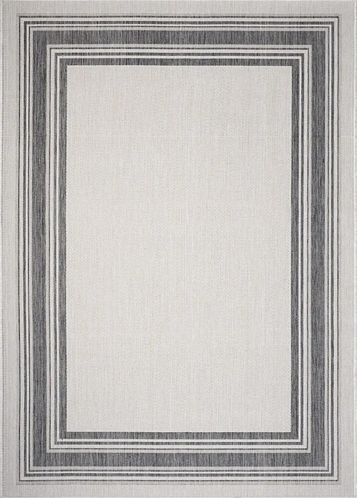 Carledosa White/Multi 5'3 x 7' Indoor/Outdoor Rug