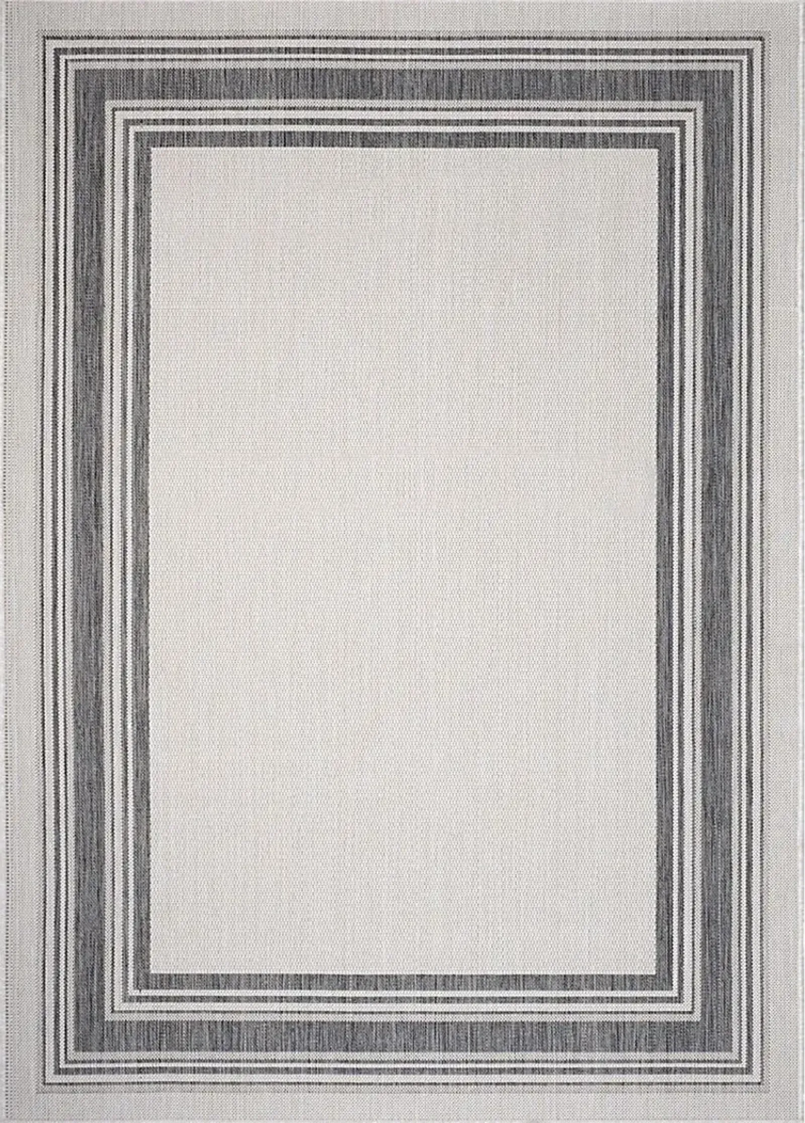 Carledosa White/Multi 5'3 x 7' Indoor/Outdoor Rug