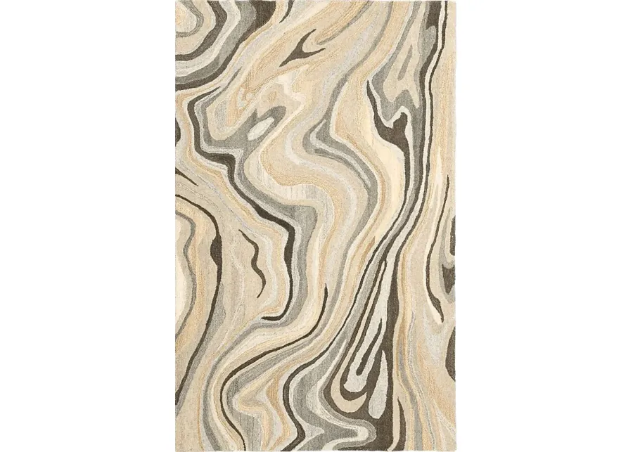 Daisey Beige 5' x 8' Rug