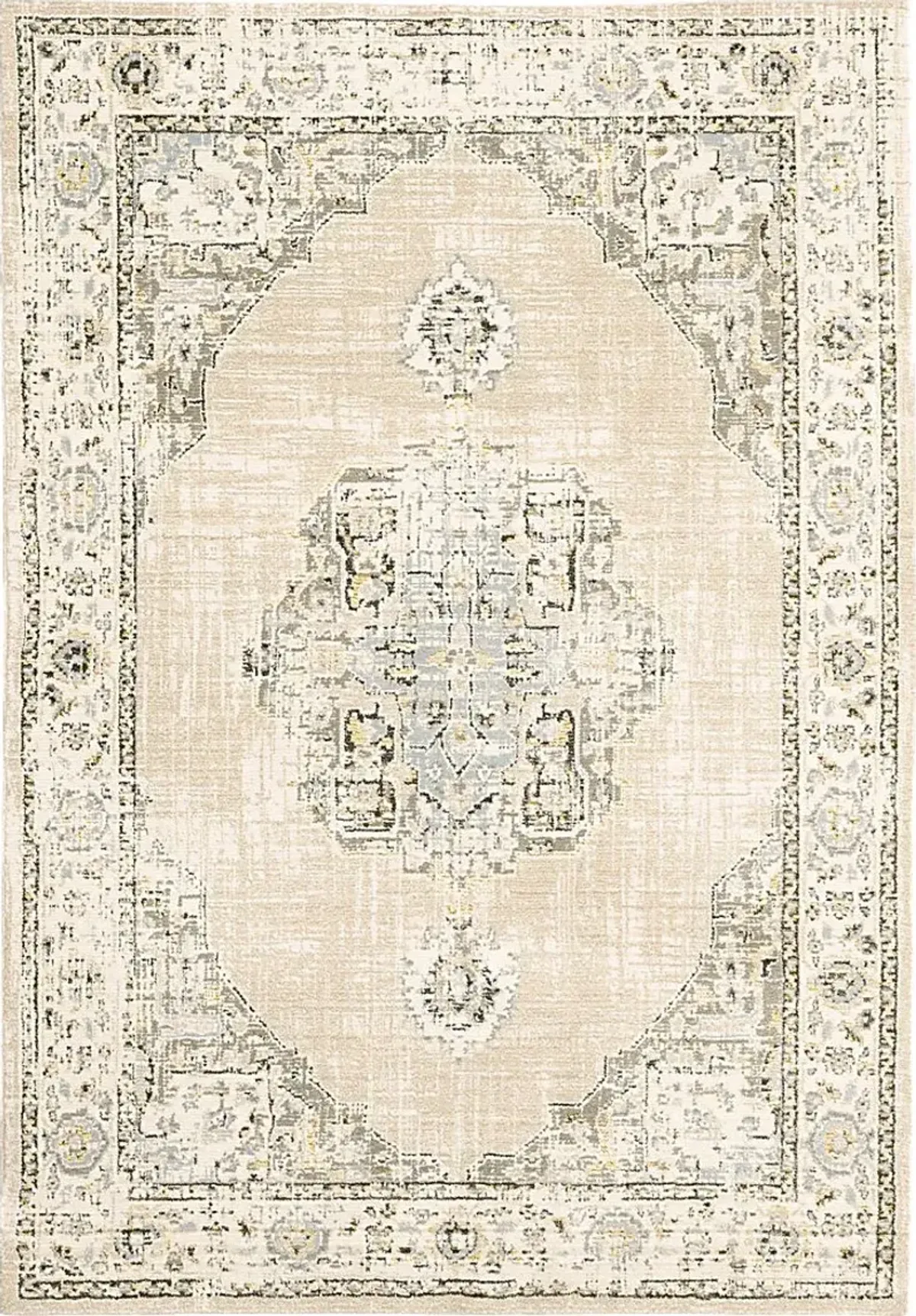 Alaisha Beige 5'3 x 7'6  Rug