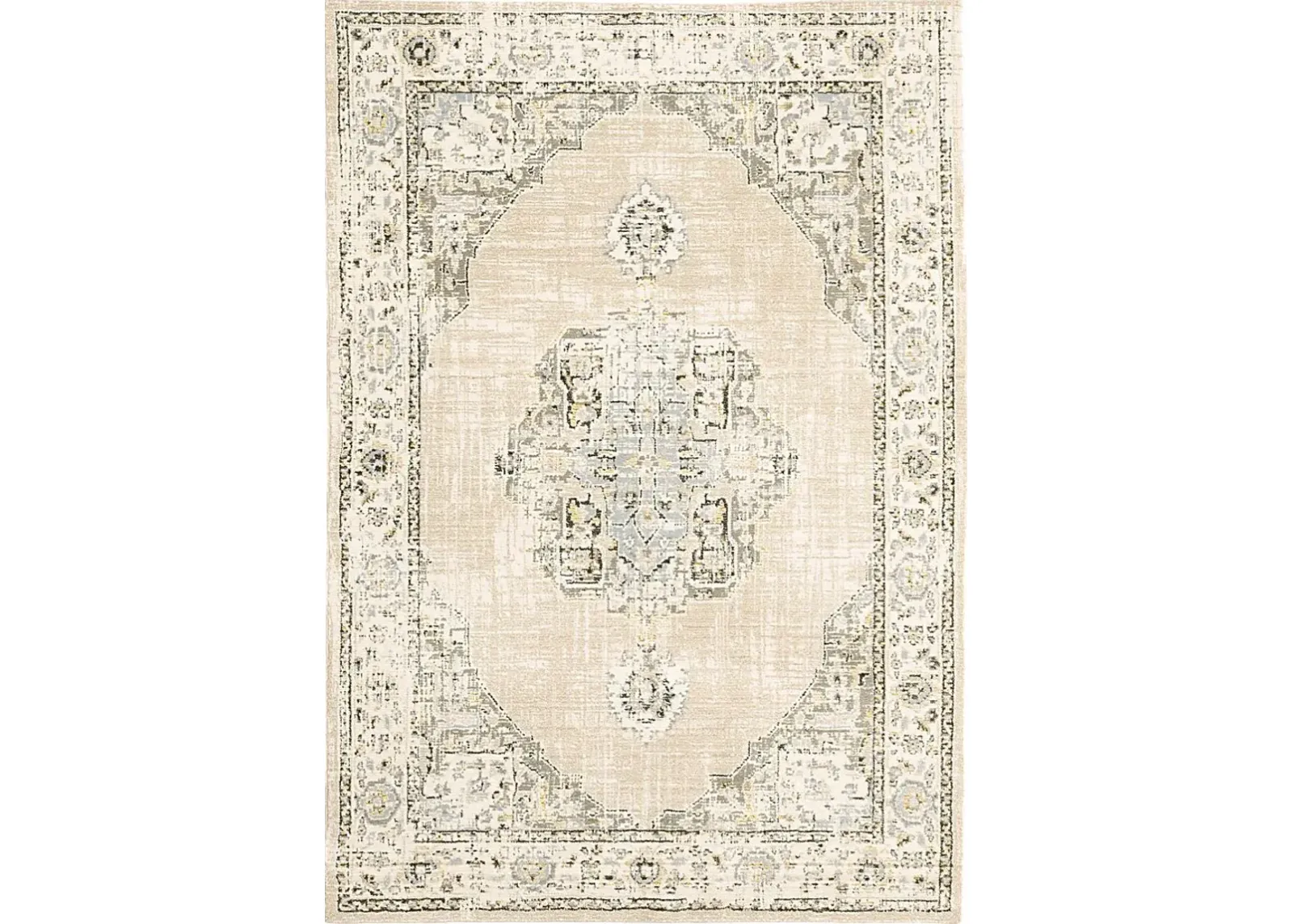 Alaisha Beige 7'10 x 10'10 Rug