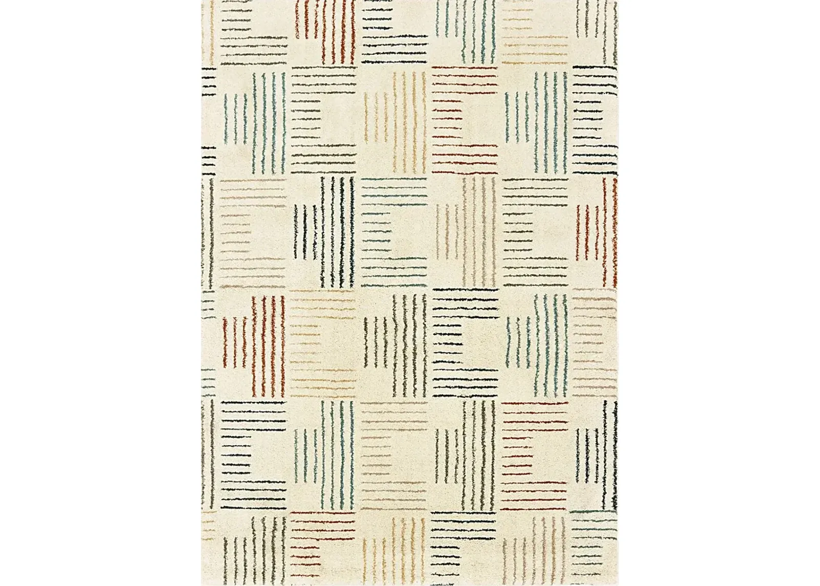 Lismari Ivory 5'3 x 7'3 Rug