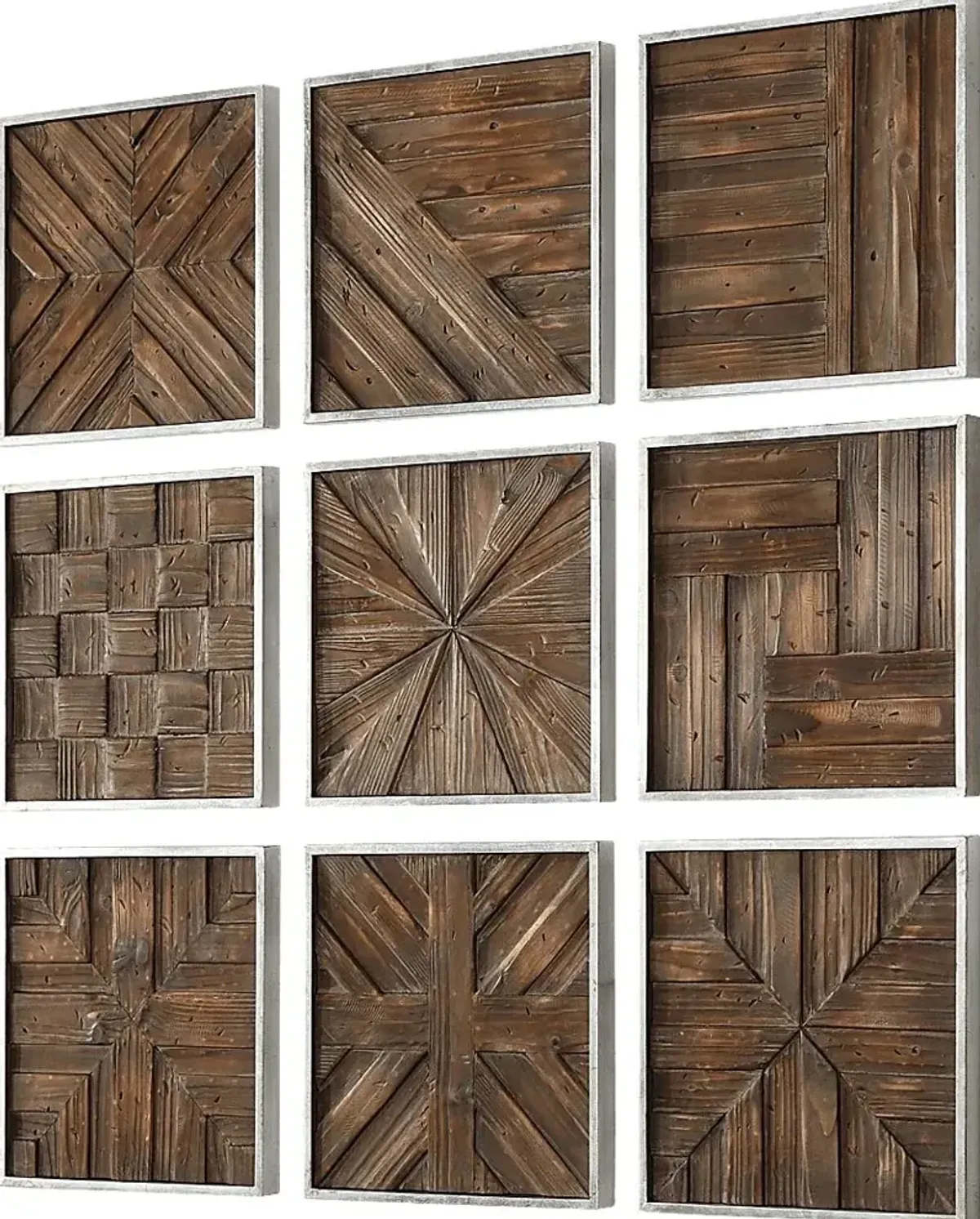 Waldon Brown Wall Decor, Set of 9