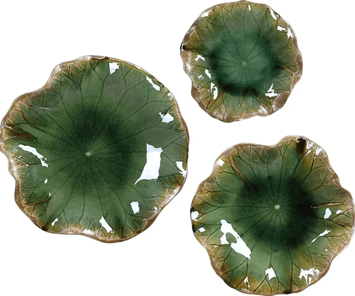 Zayley Green Wall Decor, Set of 3