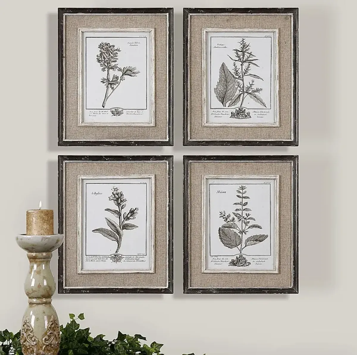 Kennley Taupe Artwork, Set of 4