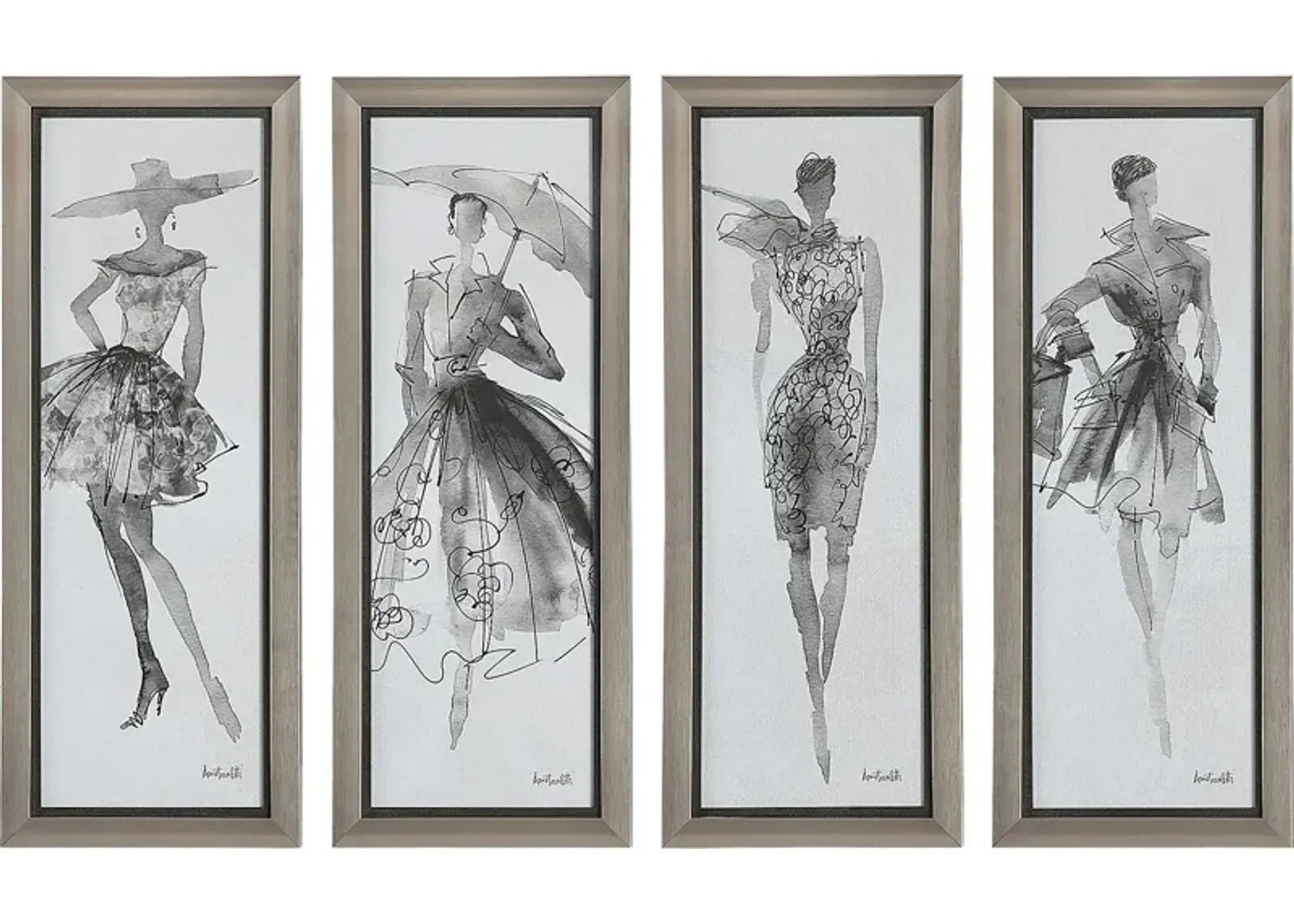 Rylar Gray Artwork, Set of 4