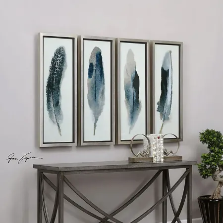 Tyberious Blue Set of 4 Artwork