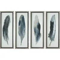 Tyberious Blue Set of 4 Artwork