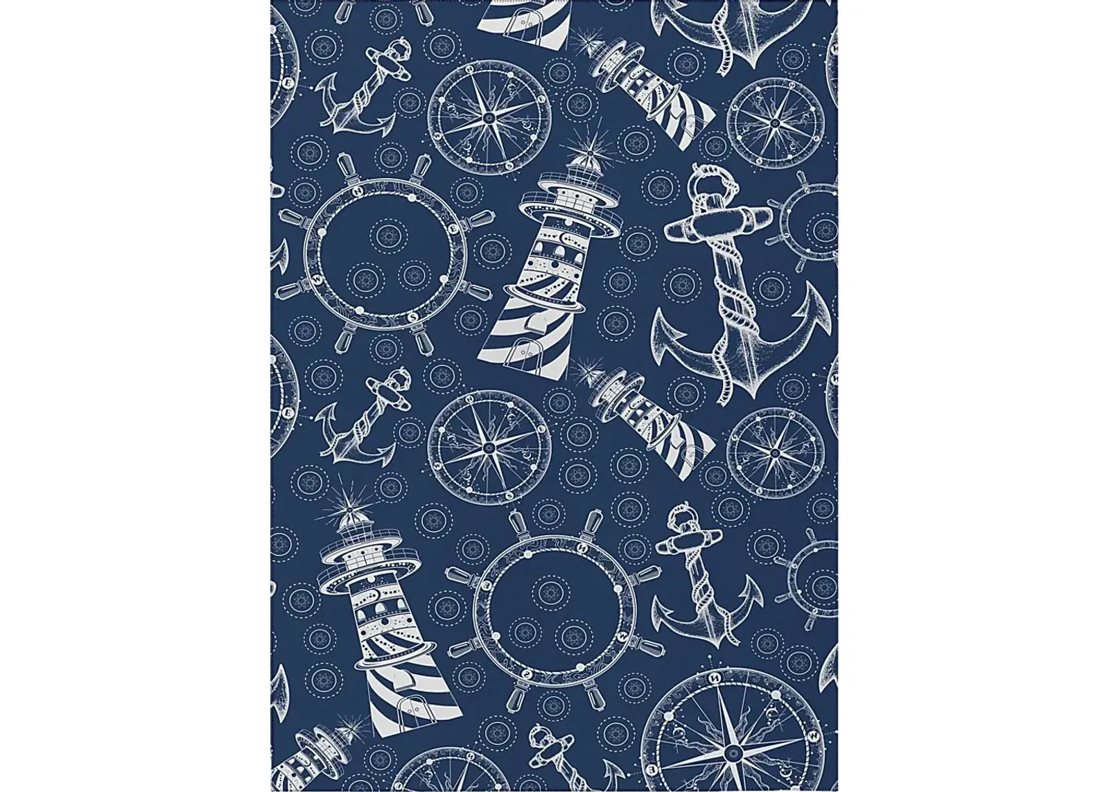 Sotterley Navy Blue 5' x 8' Rug