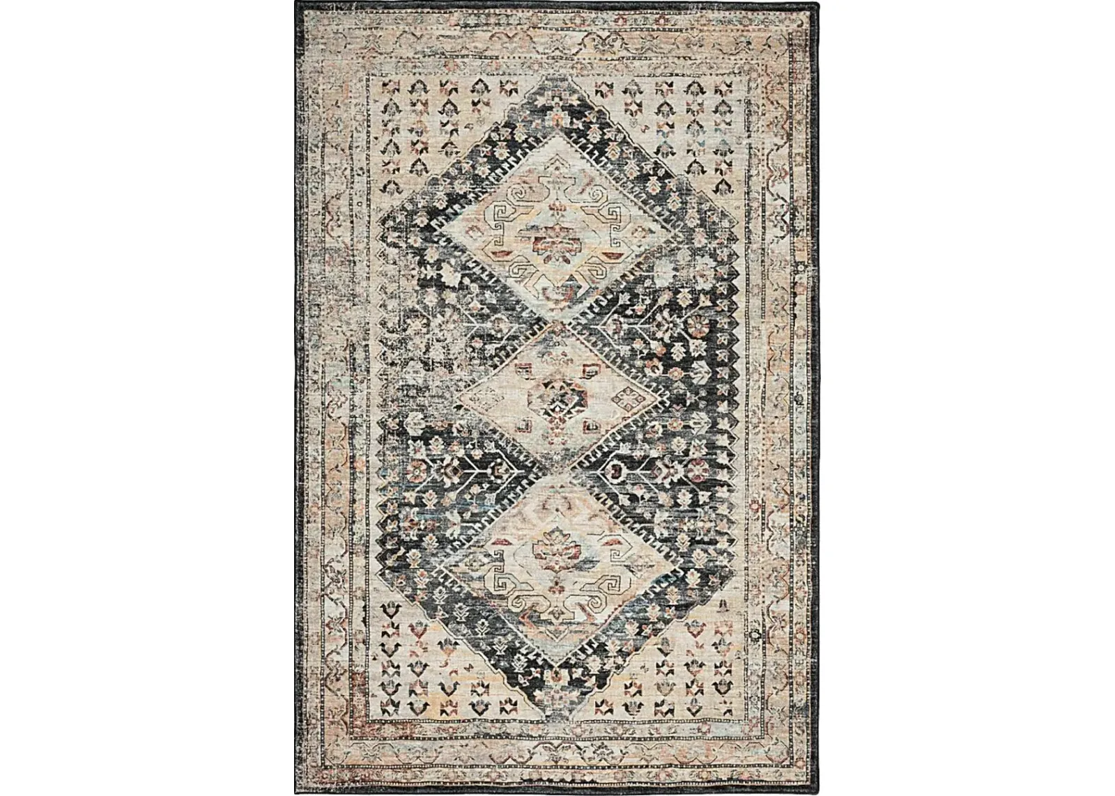 Malloroso Midnight/Multi 5' x 8' Rug