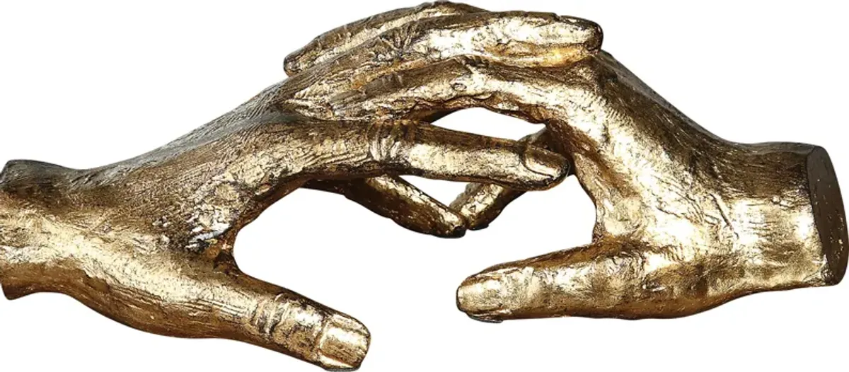 Together At Last Gold Sculpture