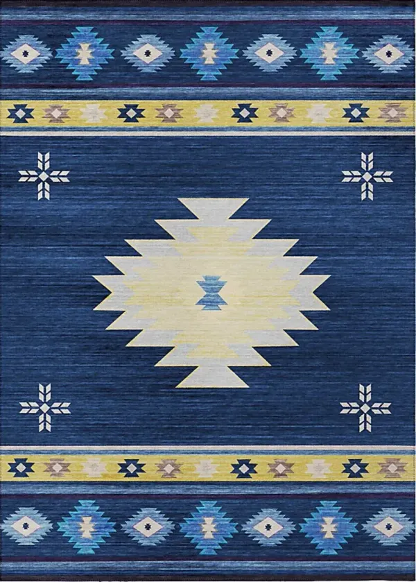 Barinza Blue 5' x 8' Rug