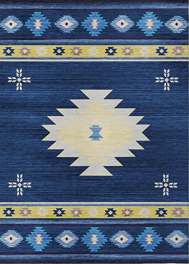 Barinza Blue 5' x 8' Rug