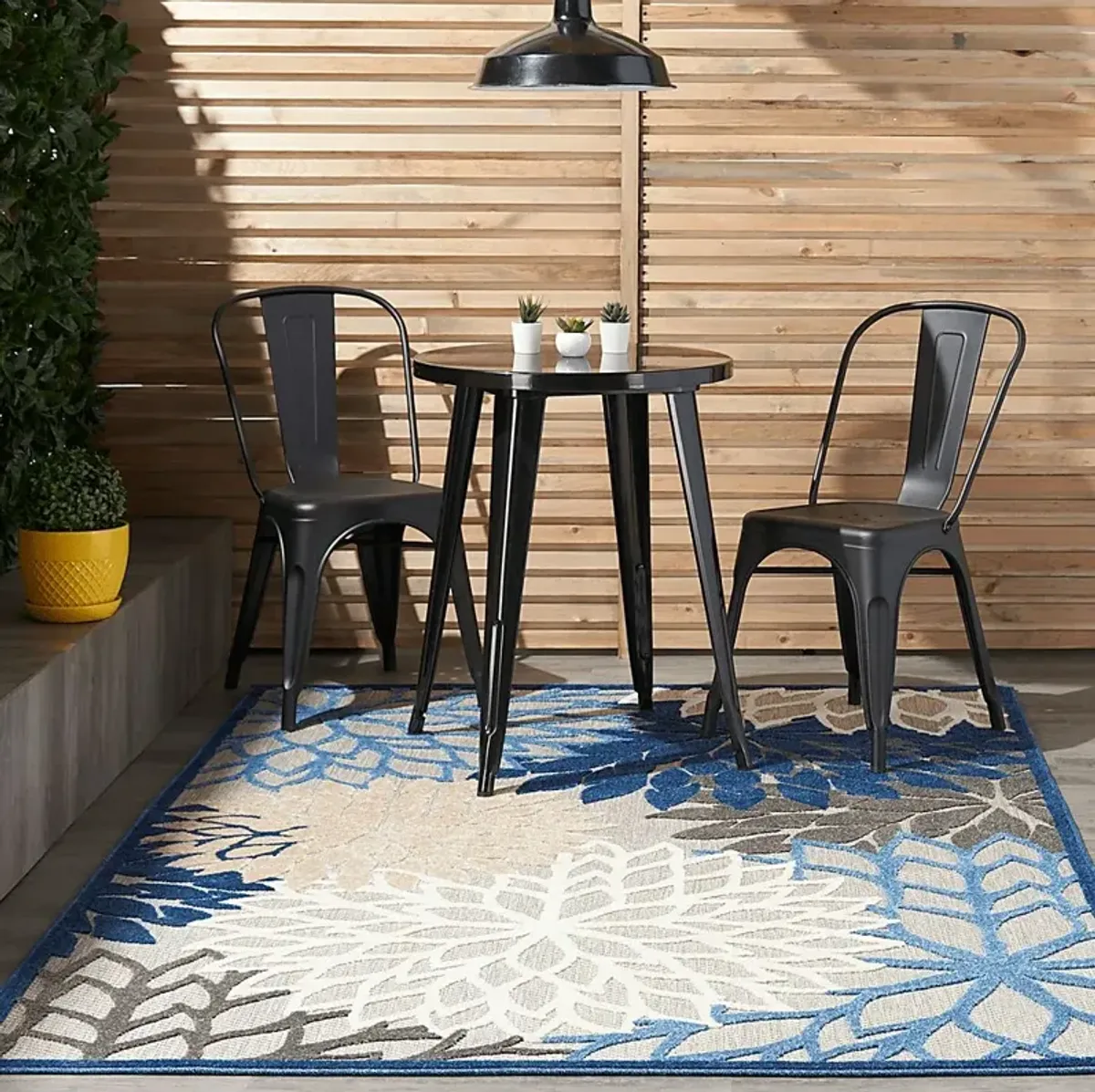 Audry Blue 5' x 8' Indoor/Outdoor Rug