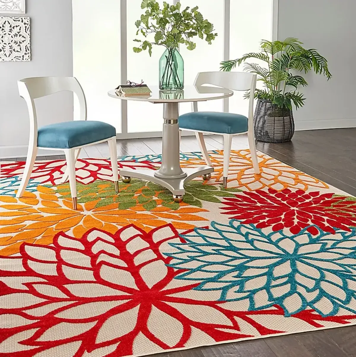 Audry Green 8' x 11' Indoor/Outdoor Rug