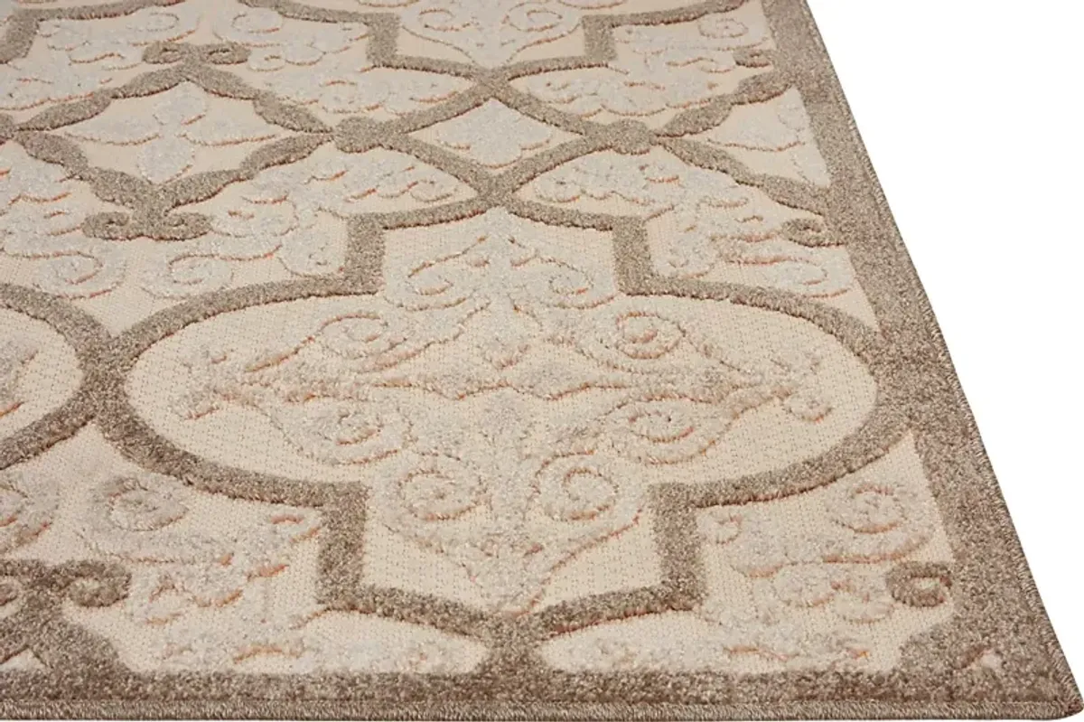 Kyrah Cream 8' x 11' Indoor/Outdoor Rug