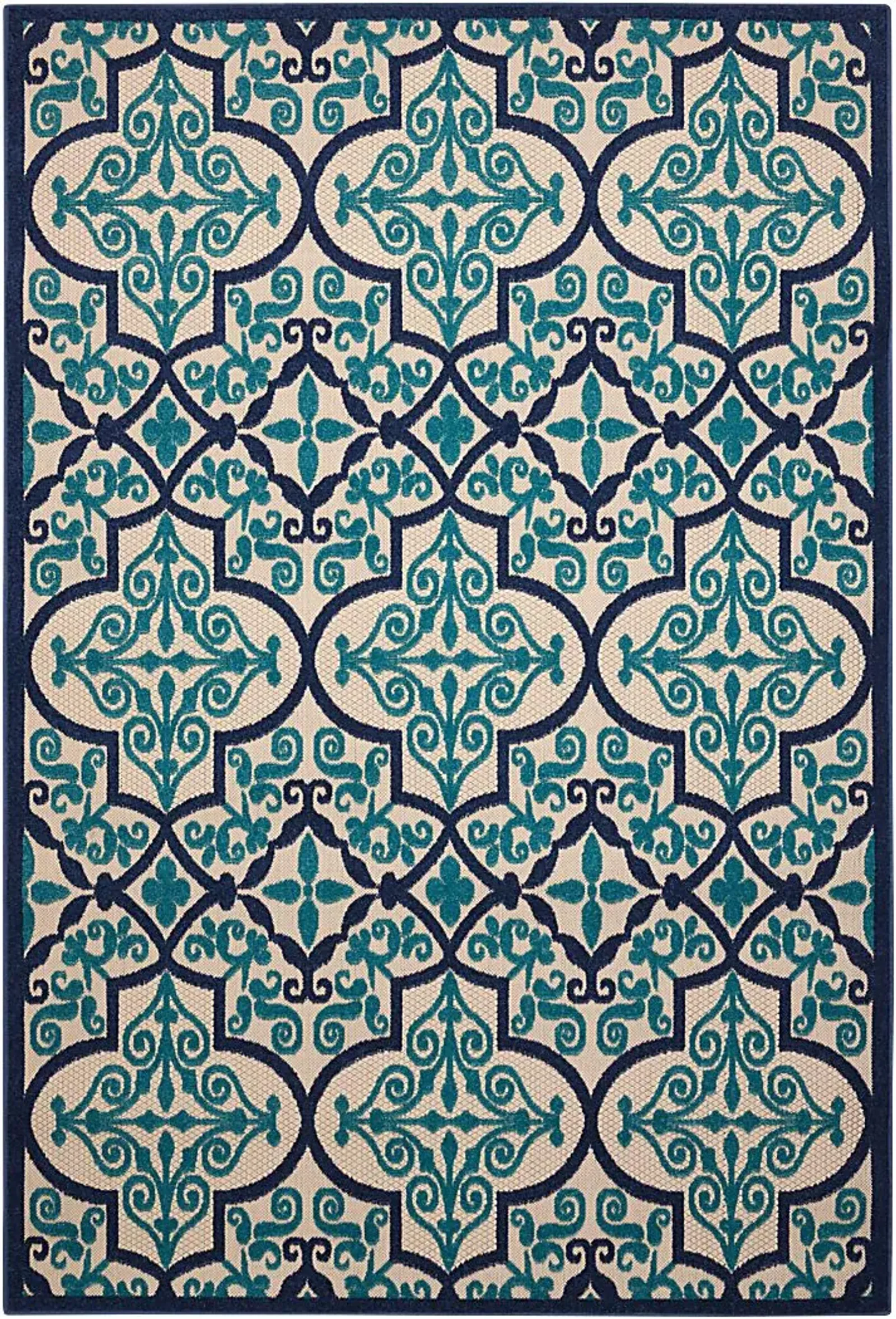 Kyrah Navy 8' x 11' Indoor/Outdoor Rug