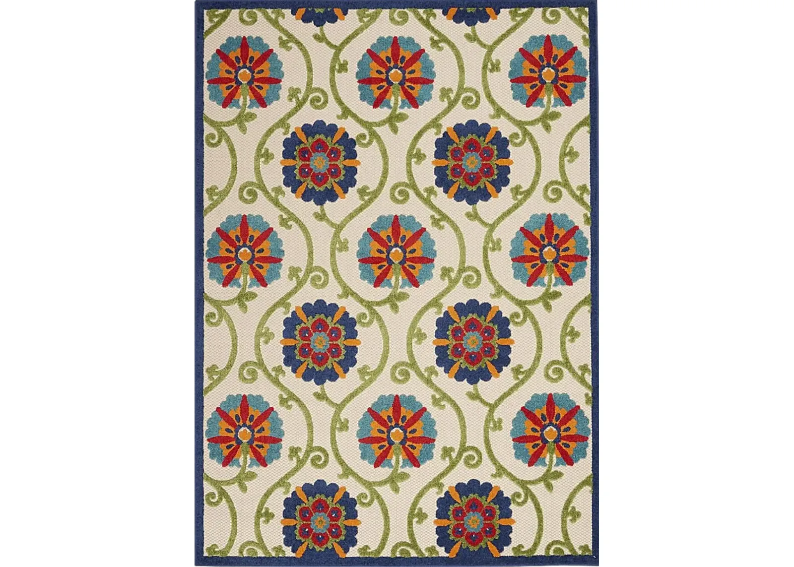 Faylen Blue 8' x 11' Indoor/Outdoor Rug