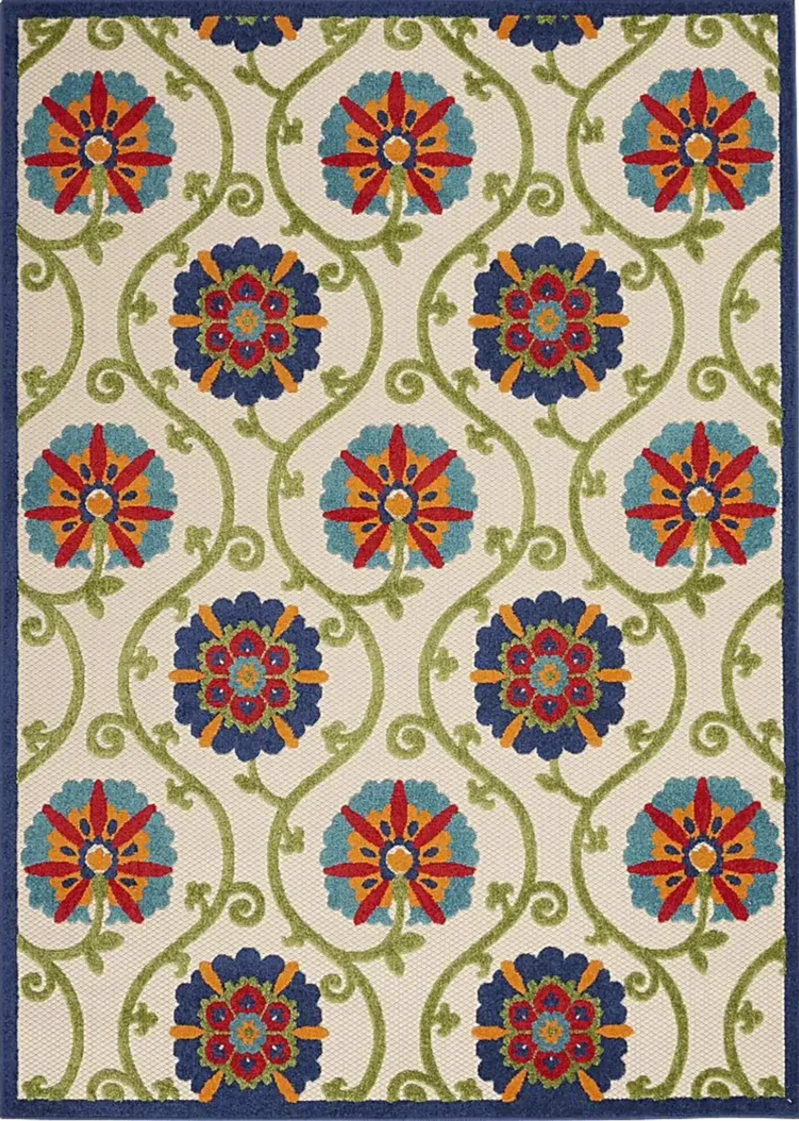 Faylen Blue 8' x 11' Indoor/Outdoor Rug