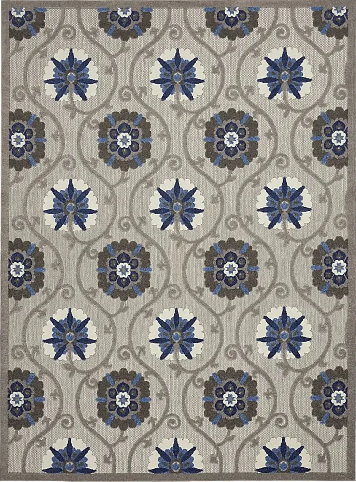 Faylen Gray 5' x 8' Indoor/Outdoor Rug