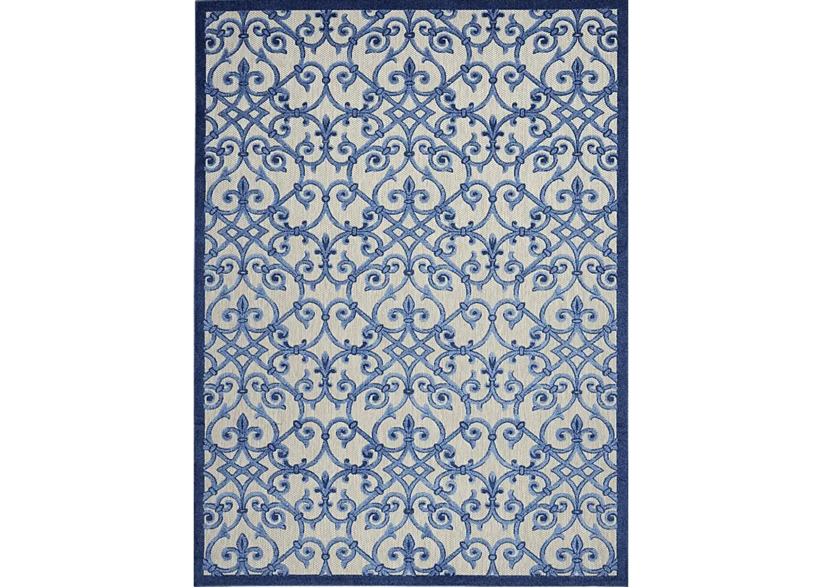 Drayce Blue 5' x 8' Indoor/Outdoor Rug