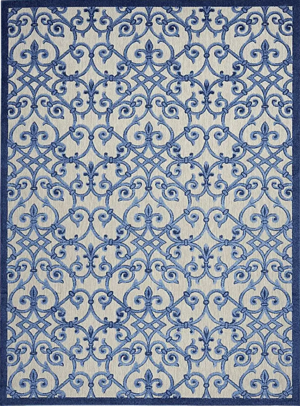 Drayce Blue 5' x 8' Indoor/Outdoor Rug