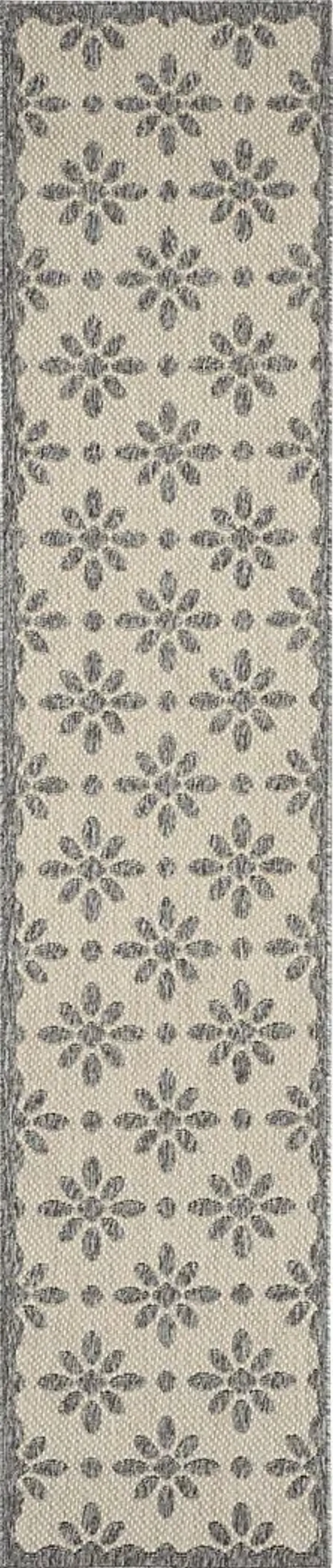 Fennie Cream 2'2 x 7'6 Runner Indoor/Outdoor Rug