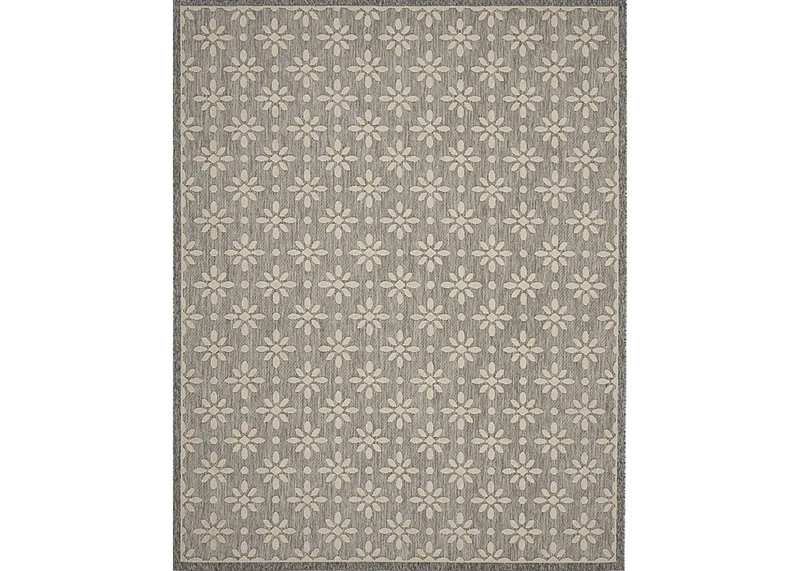 Fennie Gray 8' x 10' Indoor/Outdoor Rug