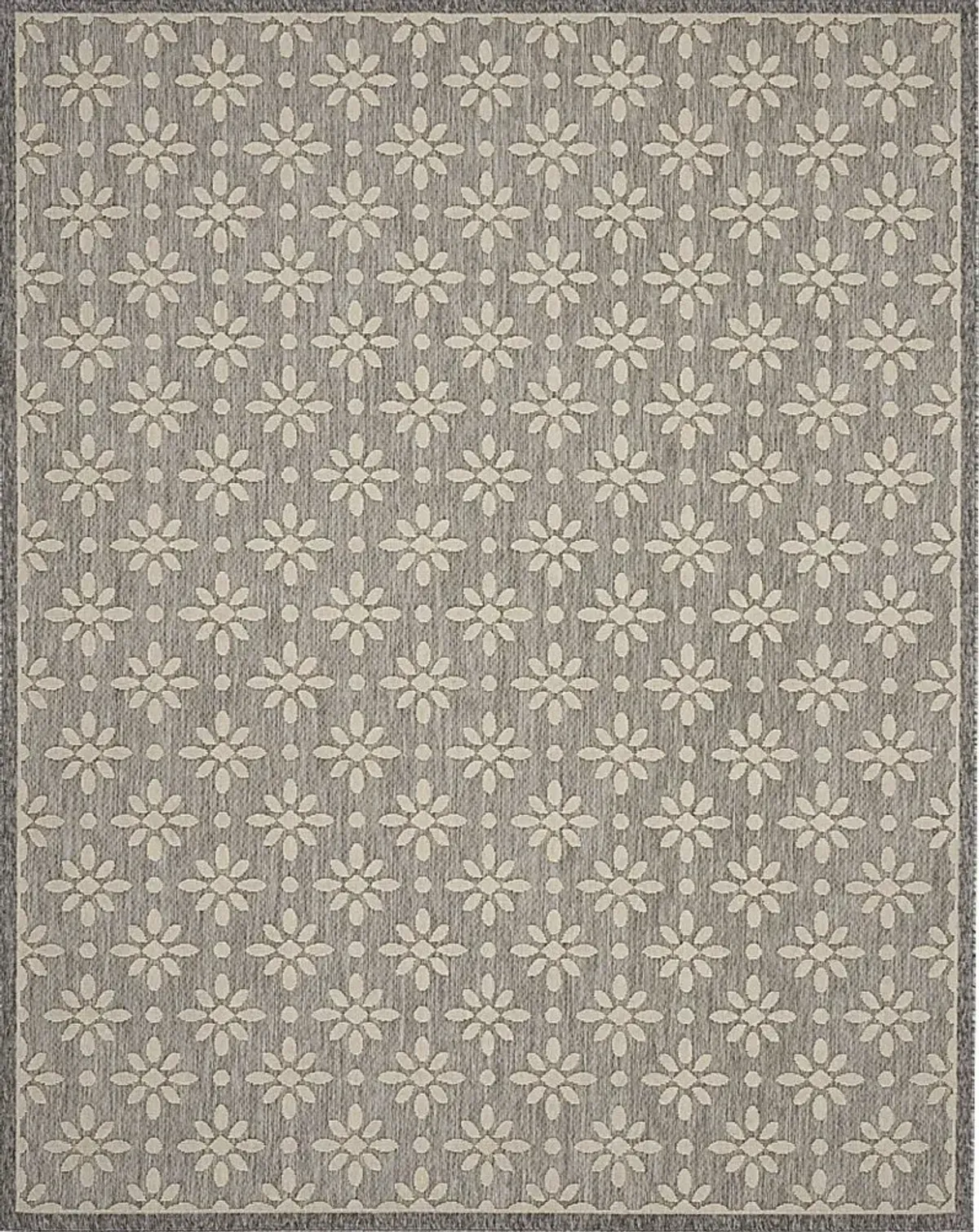 Fennie Gray 8' x 10' Indoor/Outdoor Rug