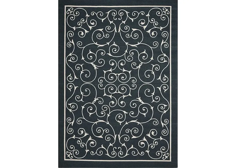 Althera Black 8' x 11' Indoor/Outdoor Rug