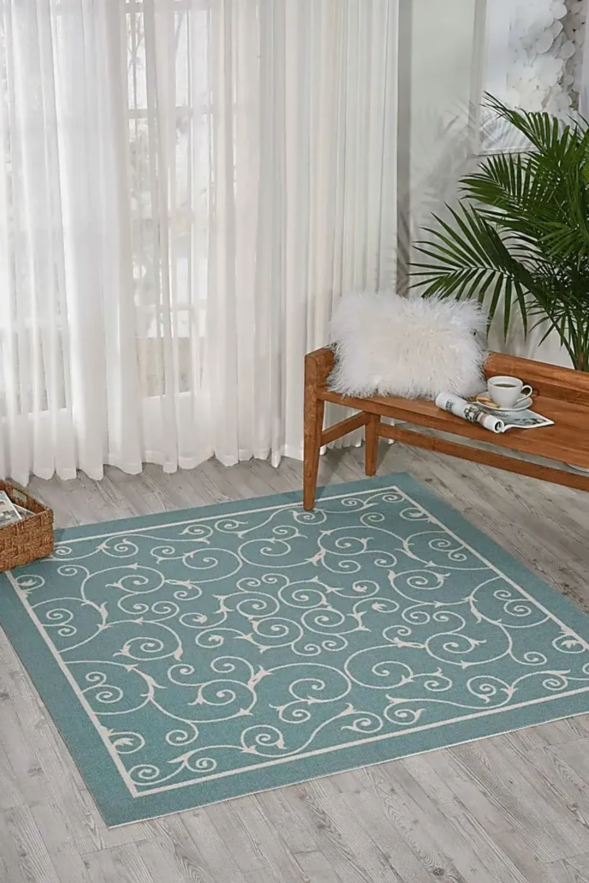 Althera Light Blue 8' x 11' Indoor/Outdoor Rug