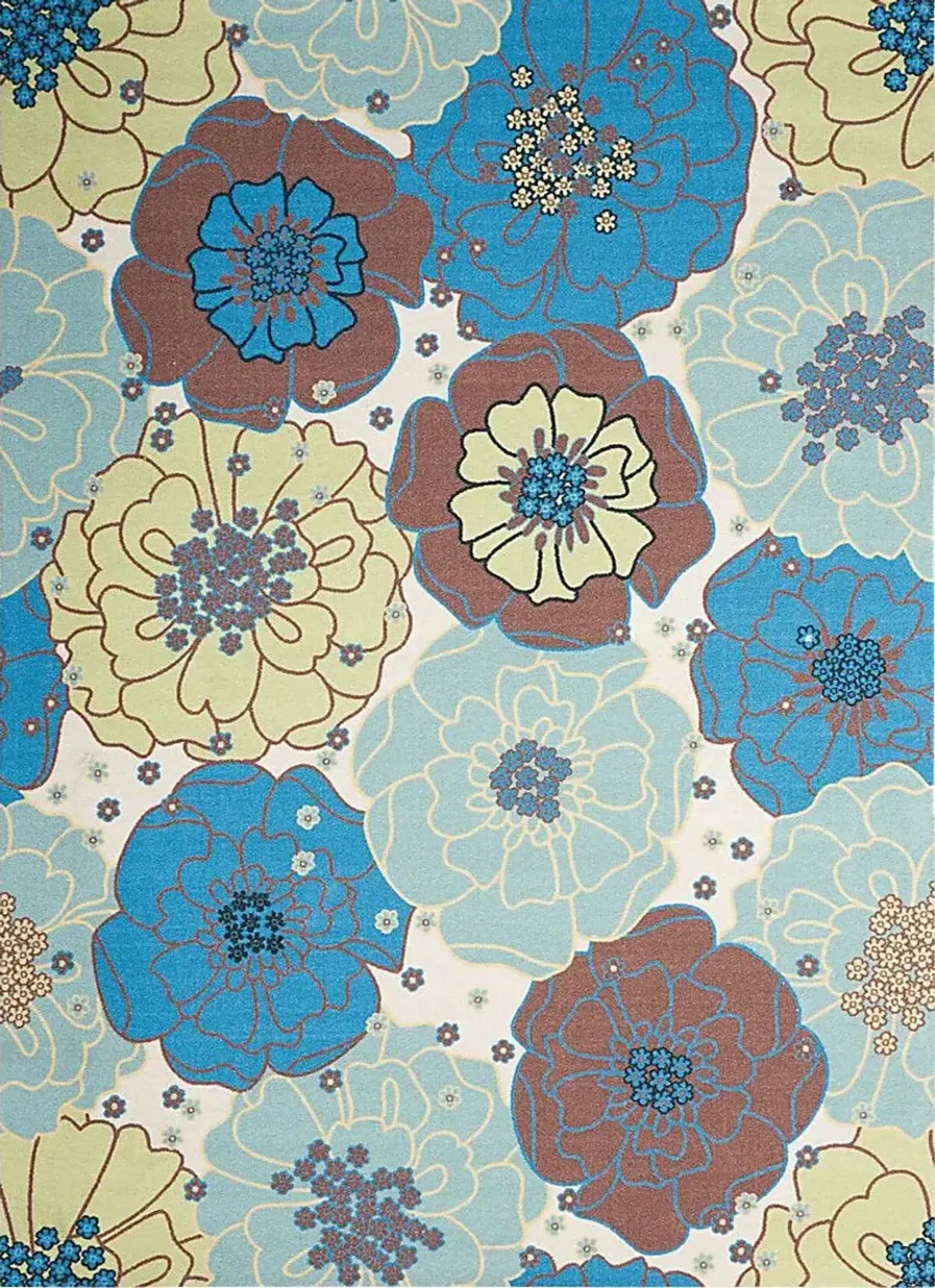 Edria Light Blue 8' x 11' Indoor/Outdoor Rug