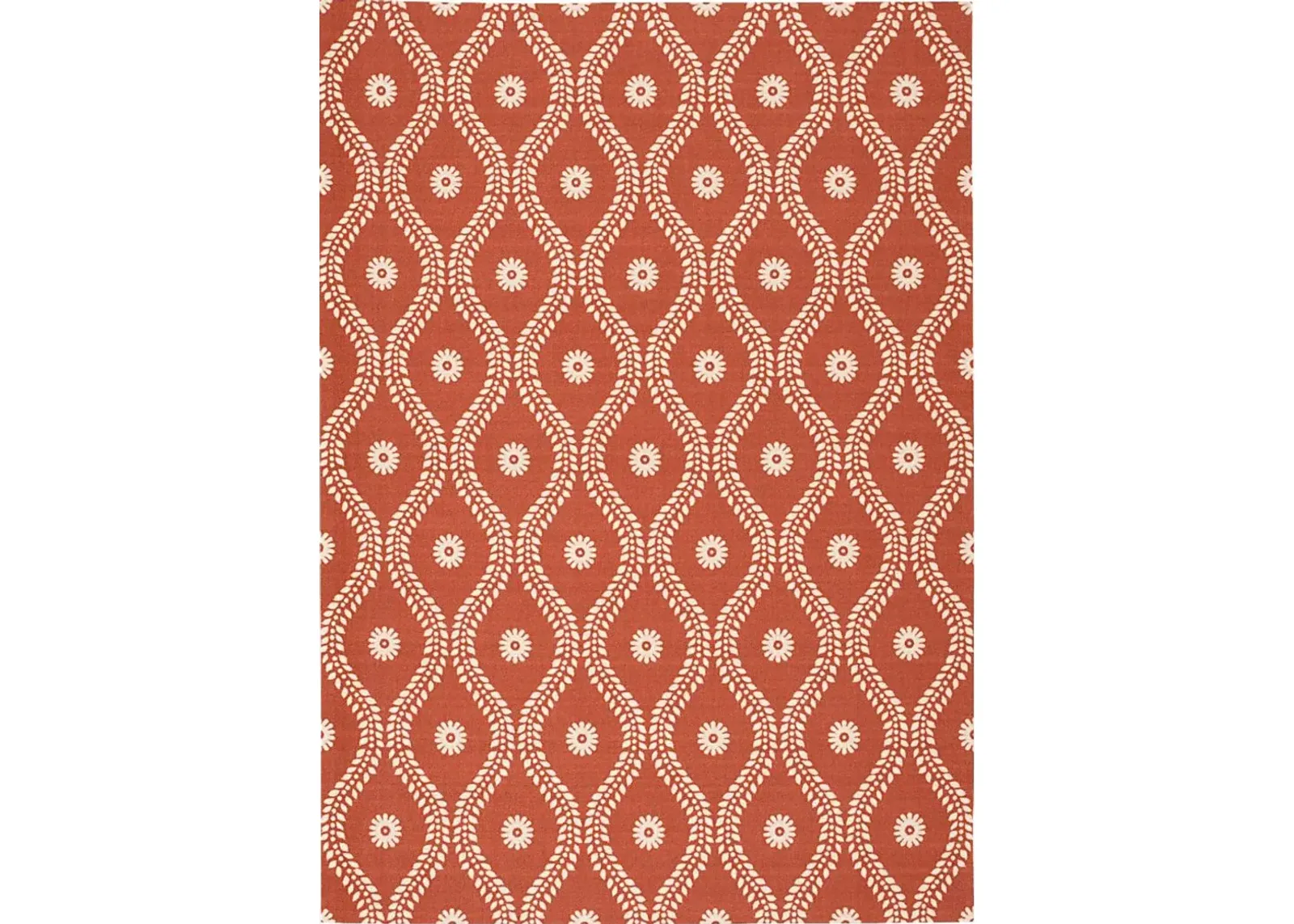 Lalitha Rust 8' x 11' Indoor/Outdoor Rug