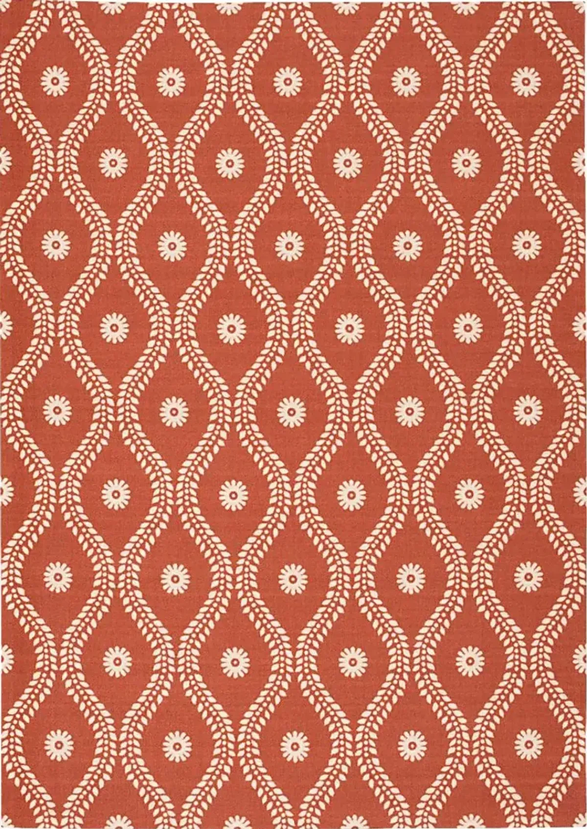 Lalitha Rust 8' x 11' Indoor/Outdoor Rug