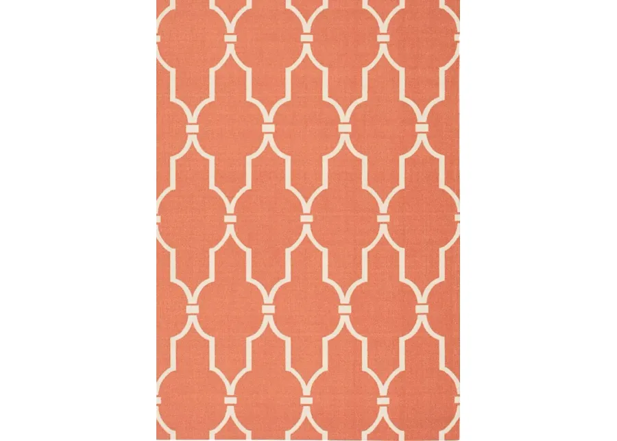 Taliya Orange 5' x 8' Indoor/Outdoor Rug