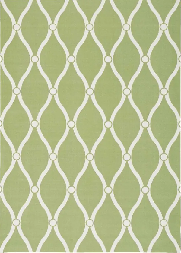 Nabella Green 8' x 11' Indoor/Outdoor Rug
