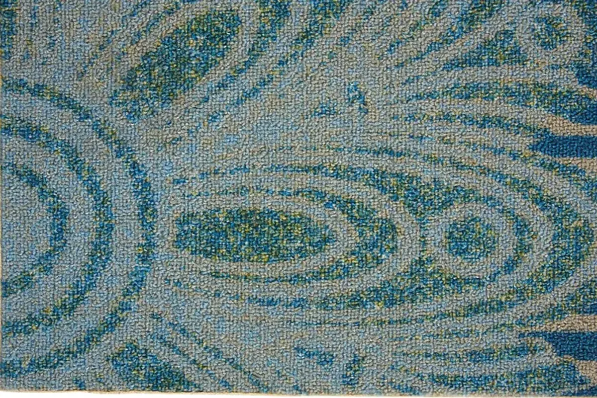 Narely Blue 8' x 11' Indoor/Outdoor Rug