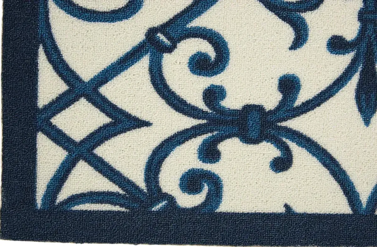 Jarrel Blue 8' x 11' Indoor/Outdoor Rug