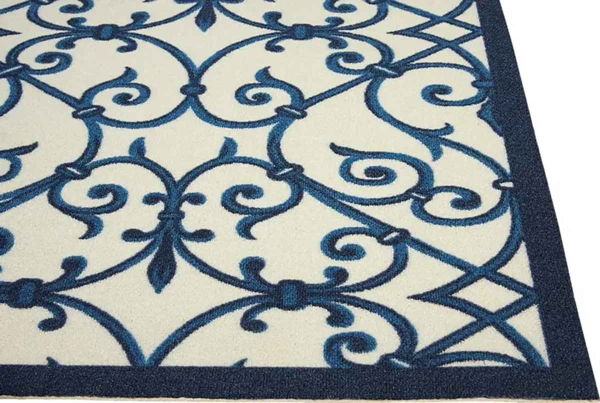 Jarrel Blue 8' x 11' Indoor/Outdoor Rug