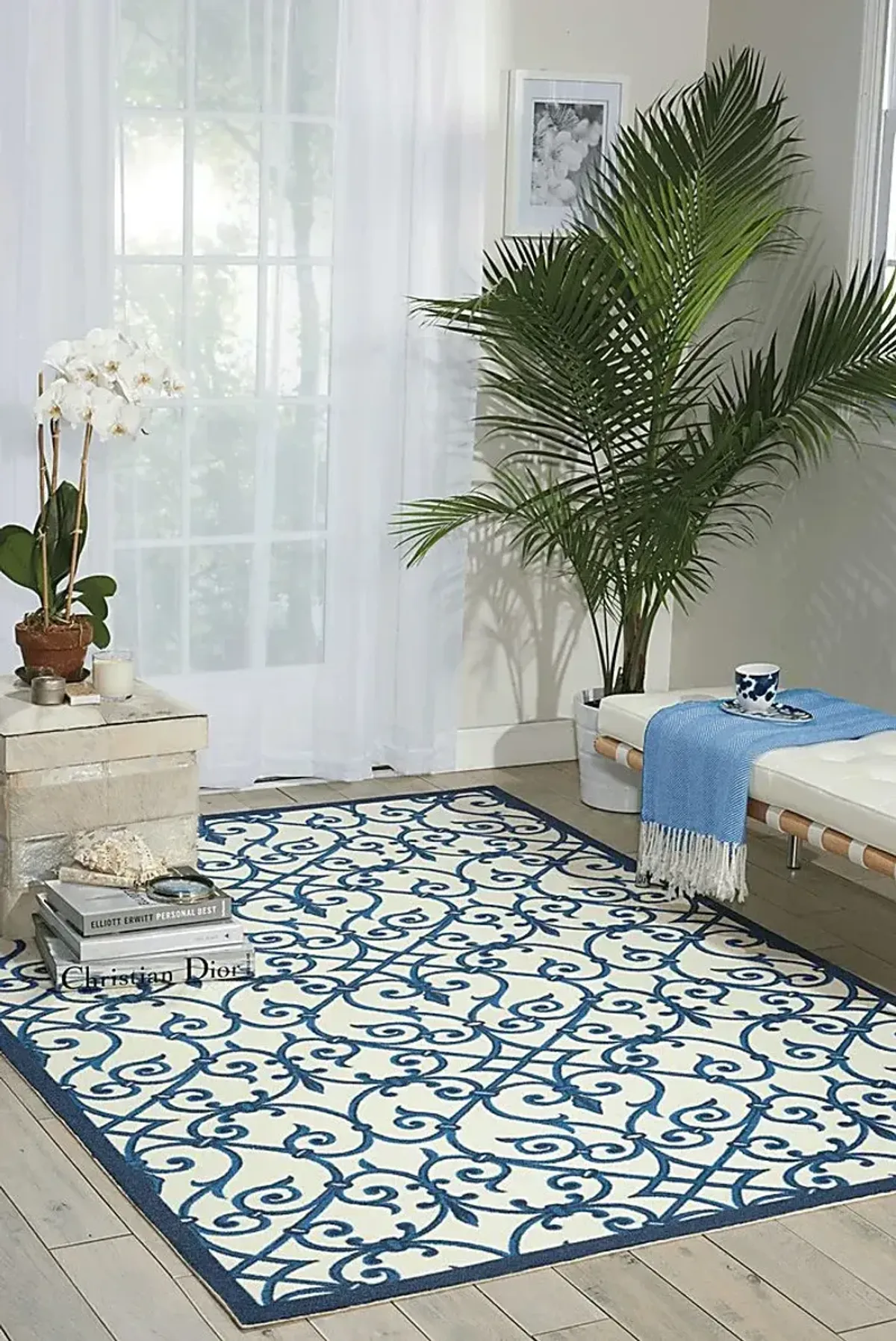 Jarrel Blue 8' x 11' Indoor/Outdoor Rug