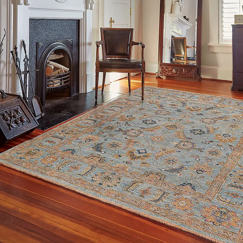 Valnia Blue/Multi 5' x 8' Rug