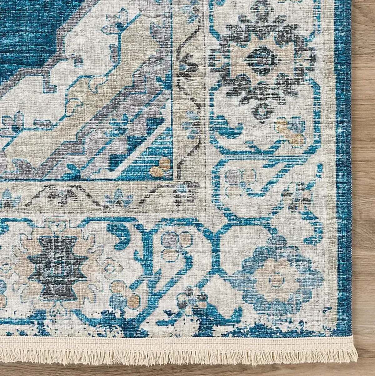 Quandry Blue 5' x 8' Rug