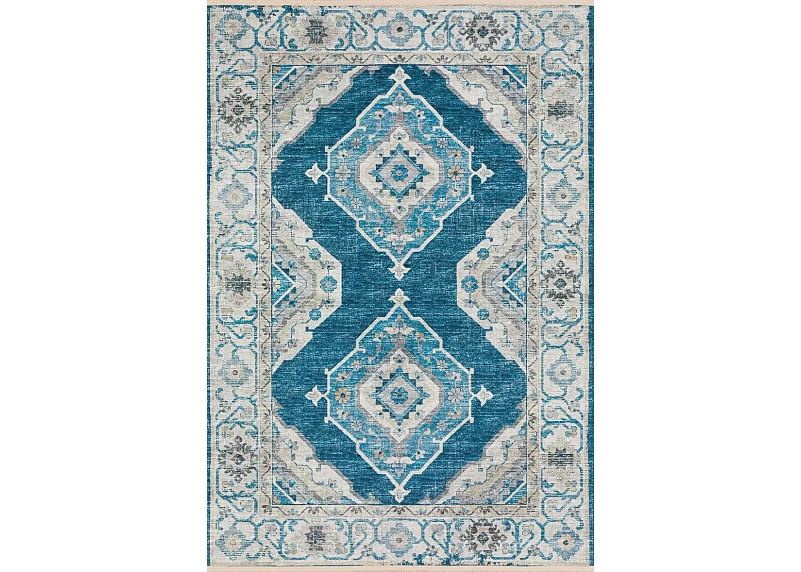 Quandry Blue 5' x 8' Rug