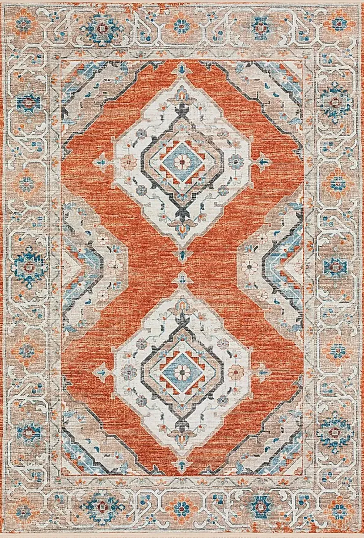 Quandry Red 5' x 8' Rug